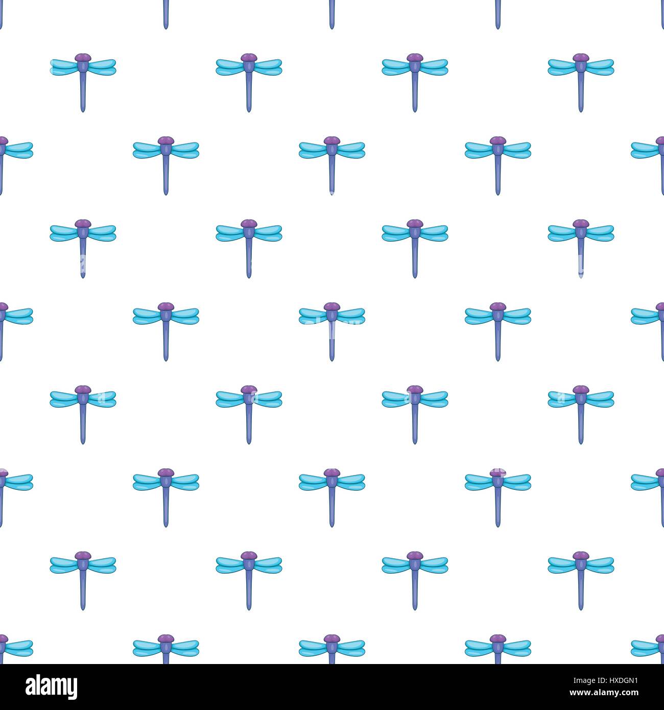 Dragonfly pattern, cartoon style Stock Vector Image & Art - Alamy