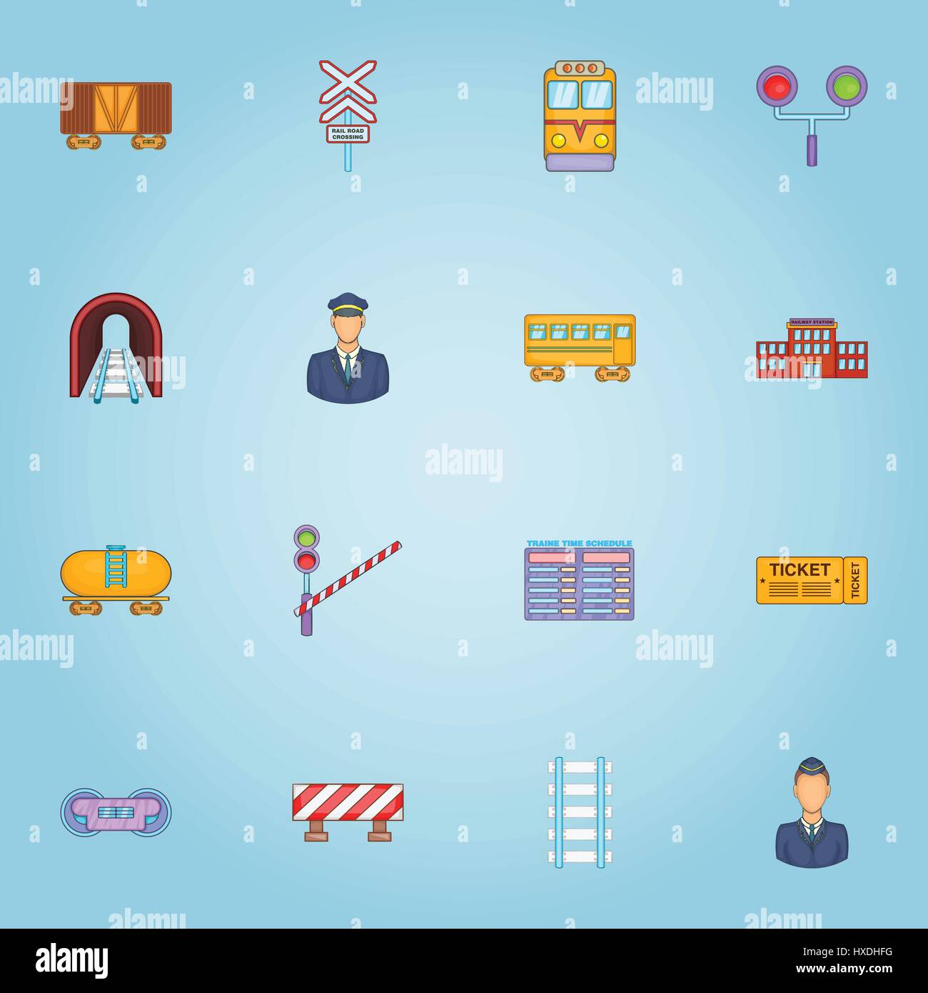 Train driver icon cartoon style hi-res stock photography and images - Alamy