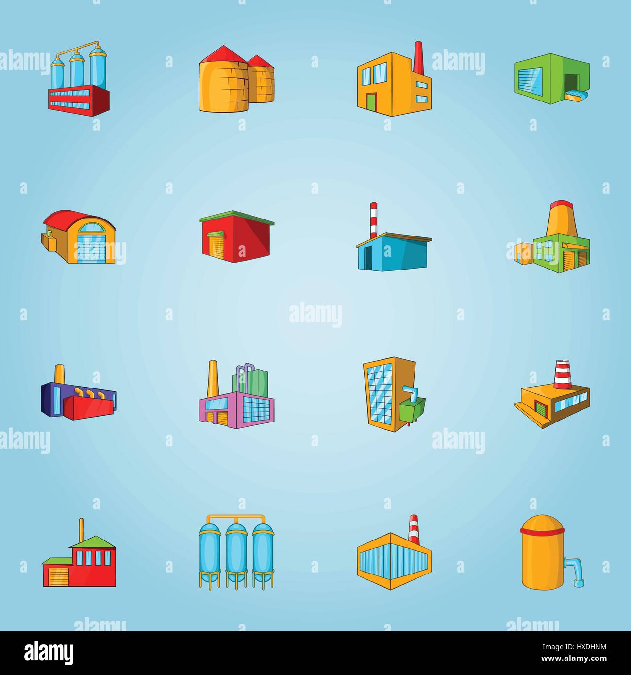 Plant icons set, cartoon style Stock Vector Image & Art - Alamy