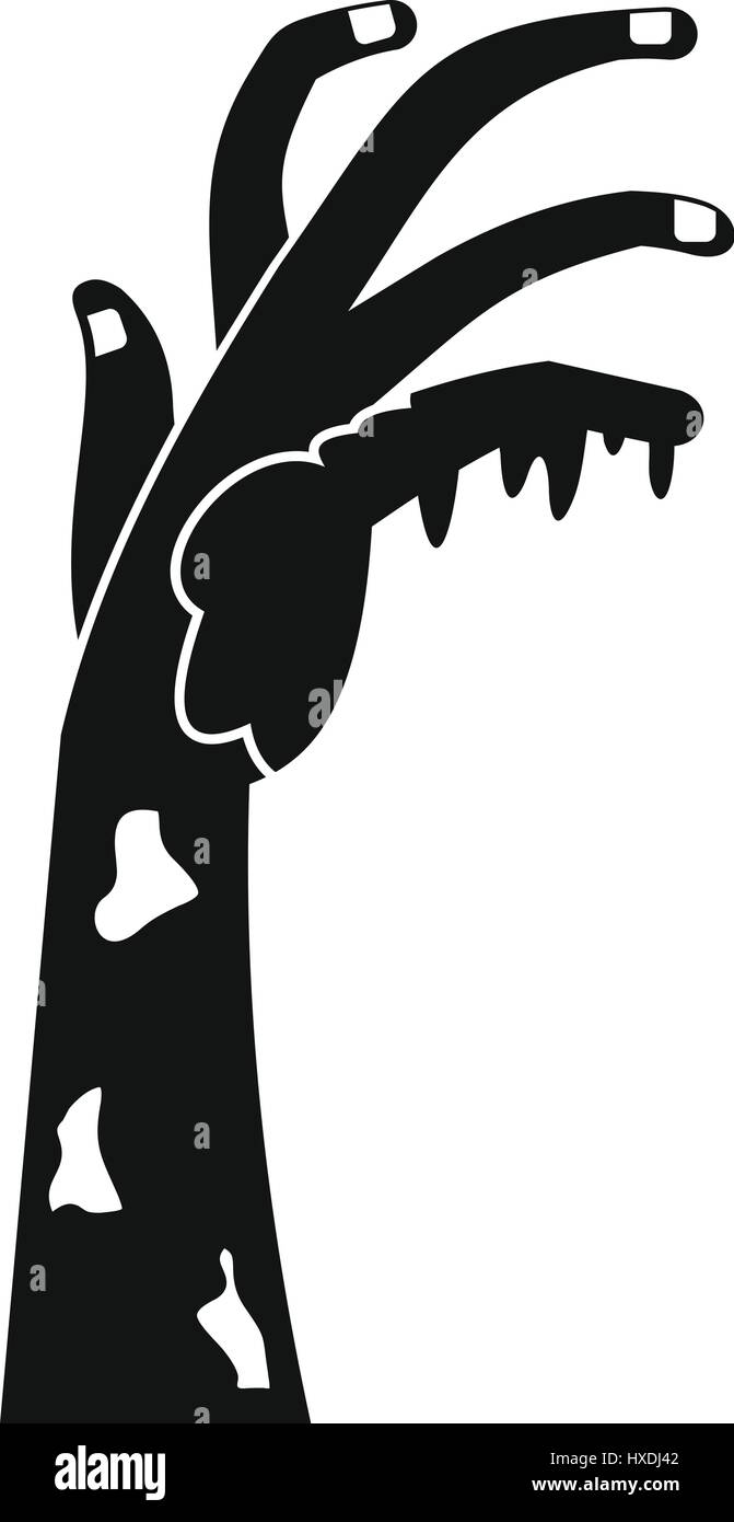 Zombie hand icon, simple style Stock Vector Image & Art - Alamy