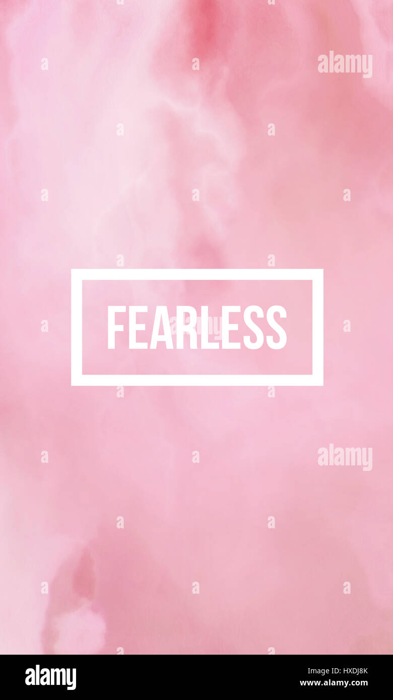 Fearless motivational quote on abstract liquid background Stock Photo ...