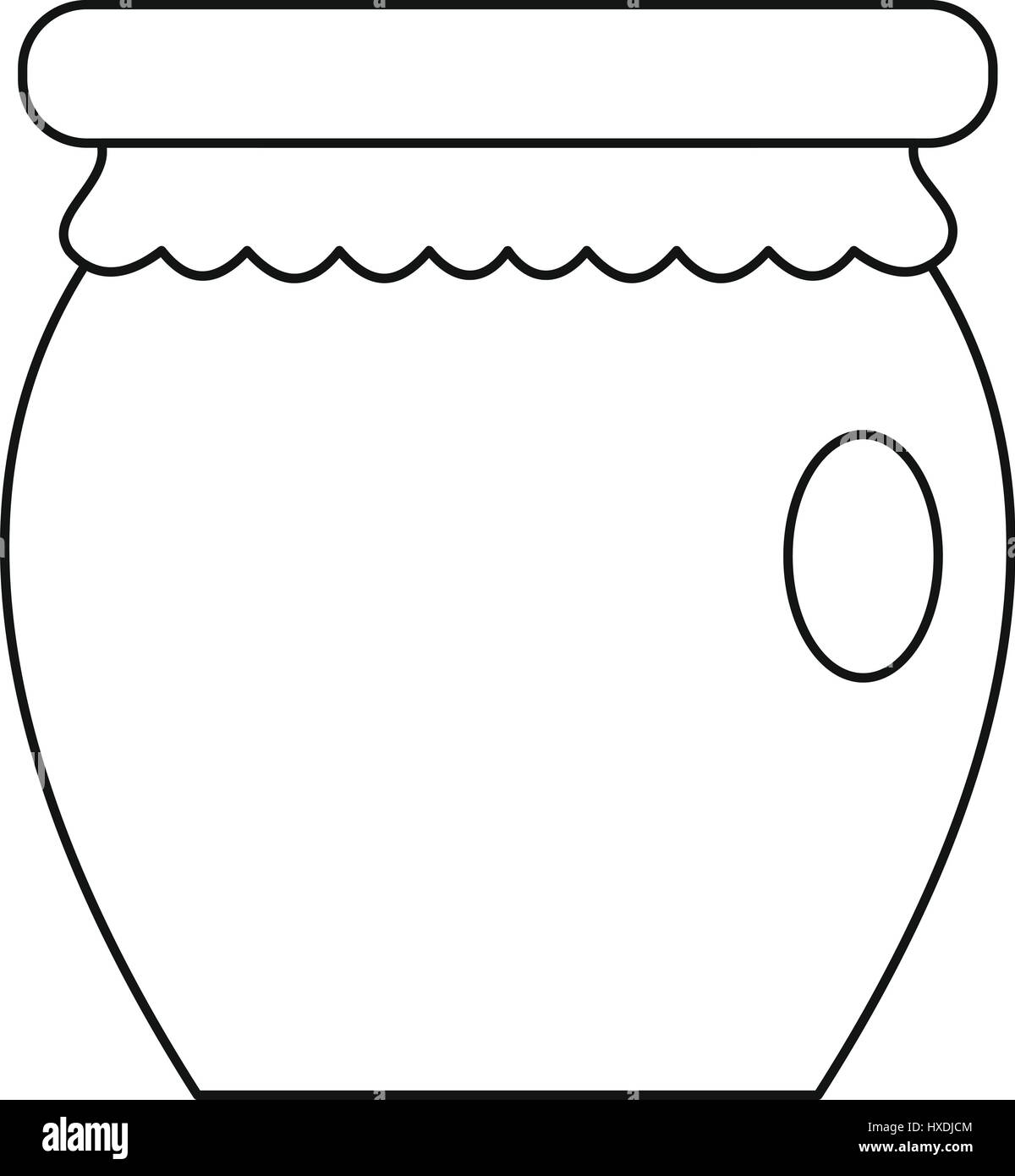 Honey jar pot icon, outline style Stock Vector Image &amp; Art - Alamy