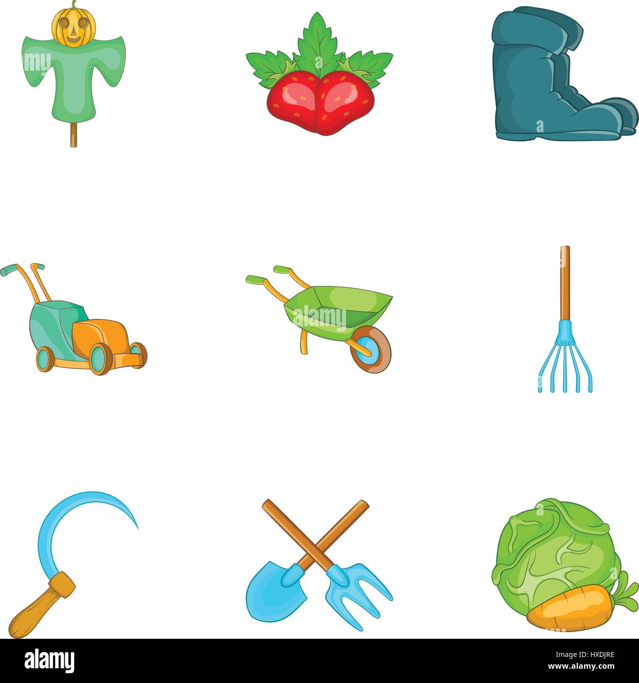 Agriculture icons set, cartoon style Stock Vector Image & Art - Alamy