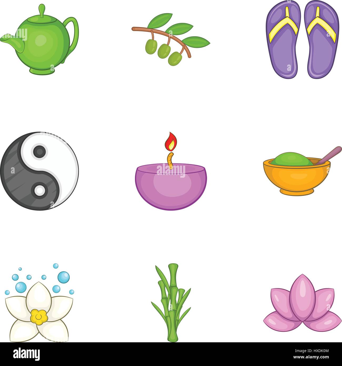 Beauty salon icons set, cartoon style Stock Vector Image & Art - Alamy