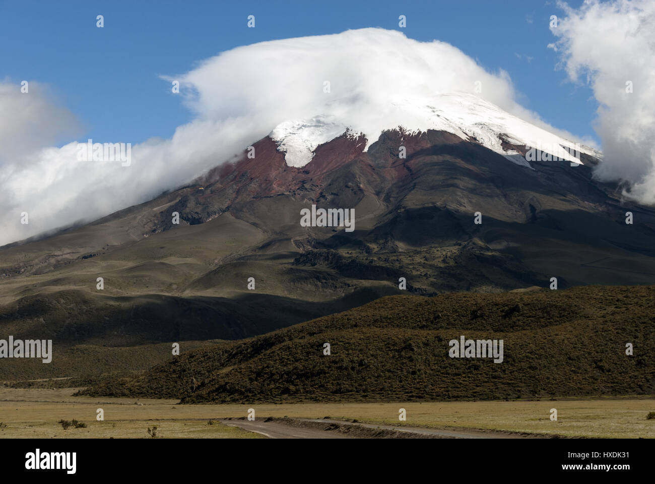 Ecuador, Cotopaxi National Park, Volcan Cotopaxi volcano, 5898 mts Stock Photo