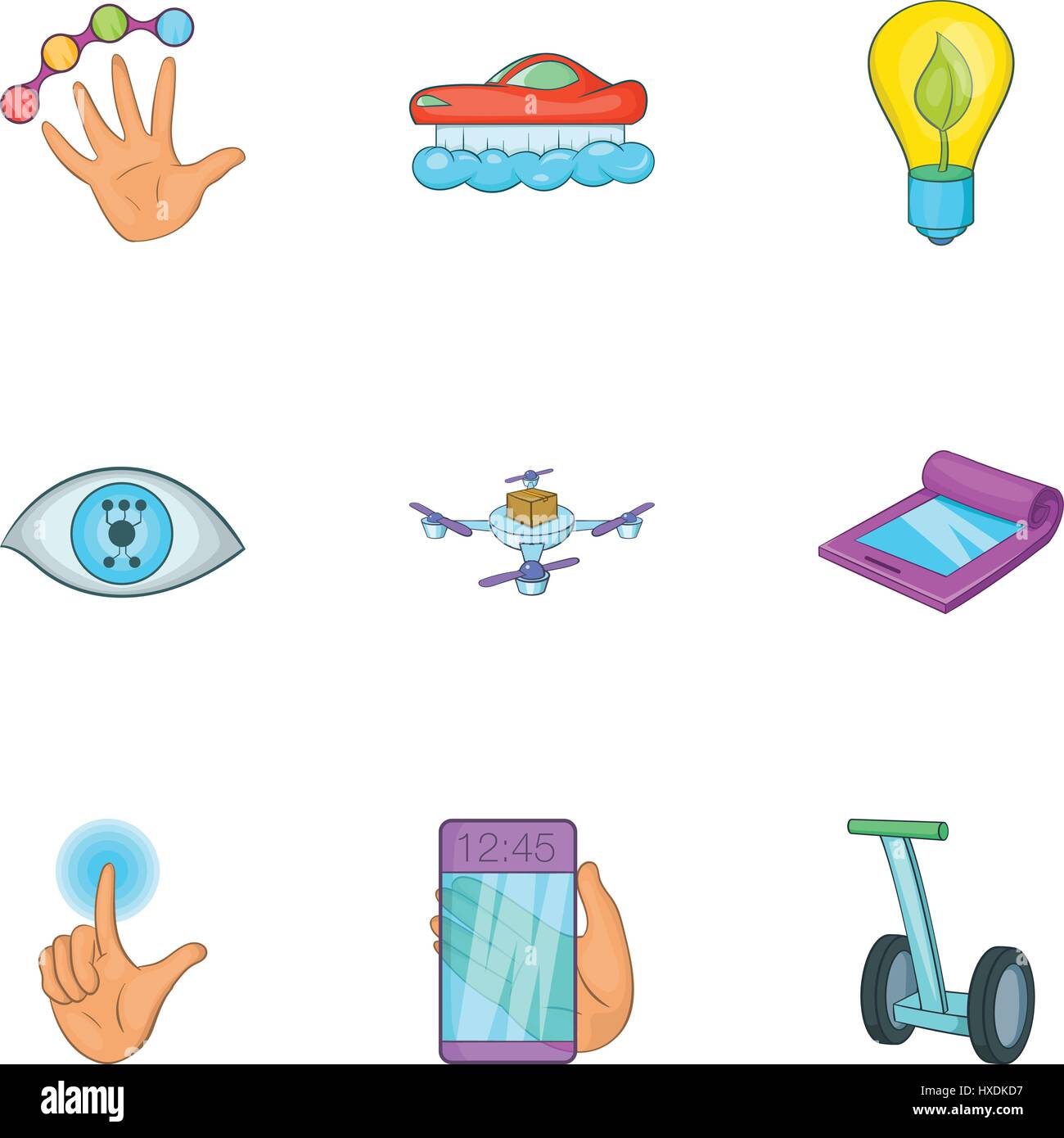 Innovation icons set, cartoon style Stock Vector Image & Art - Alamy