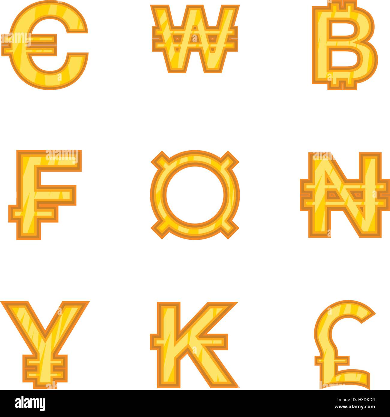 Money icons set, cartoon style Stock Vector Image & Art - Alamy