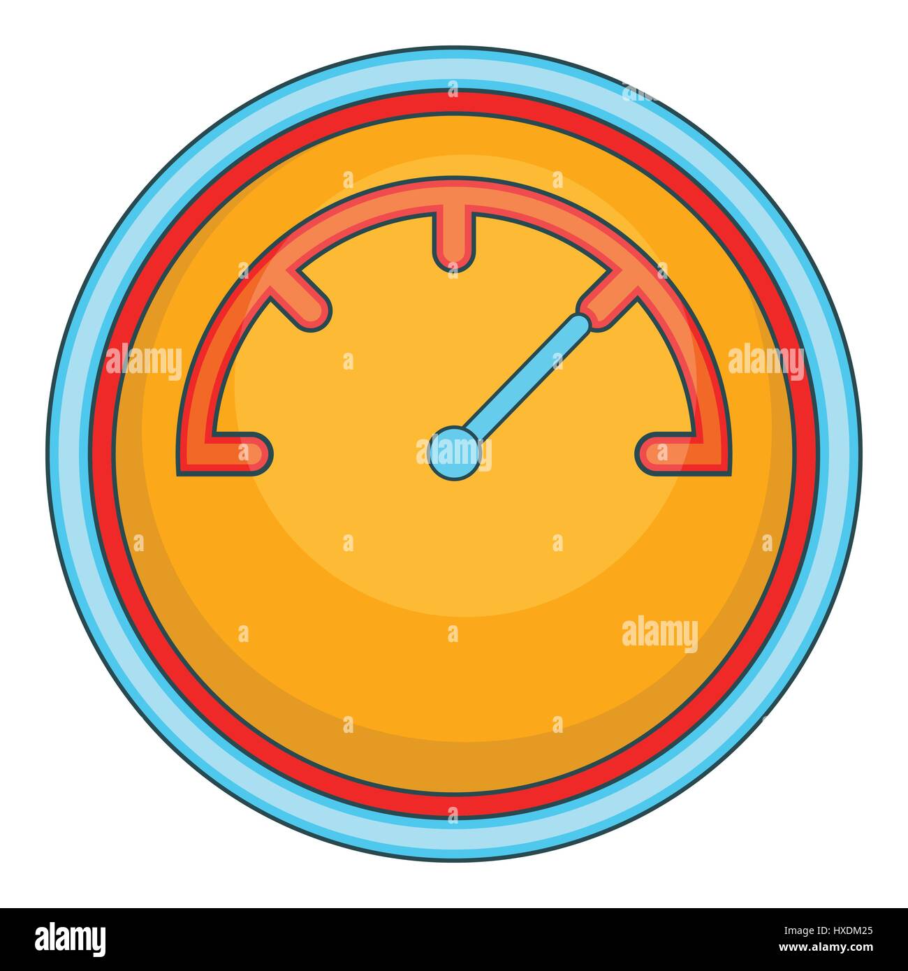 Yellow speedometer icon, cartoon style Stock Vector Image & Art - Alamy
