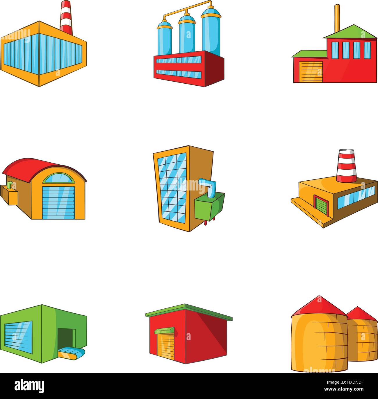 Plant icons set, cartoon style Stock Vector Image & Art - Alamy