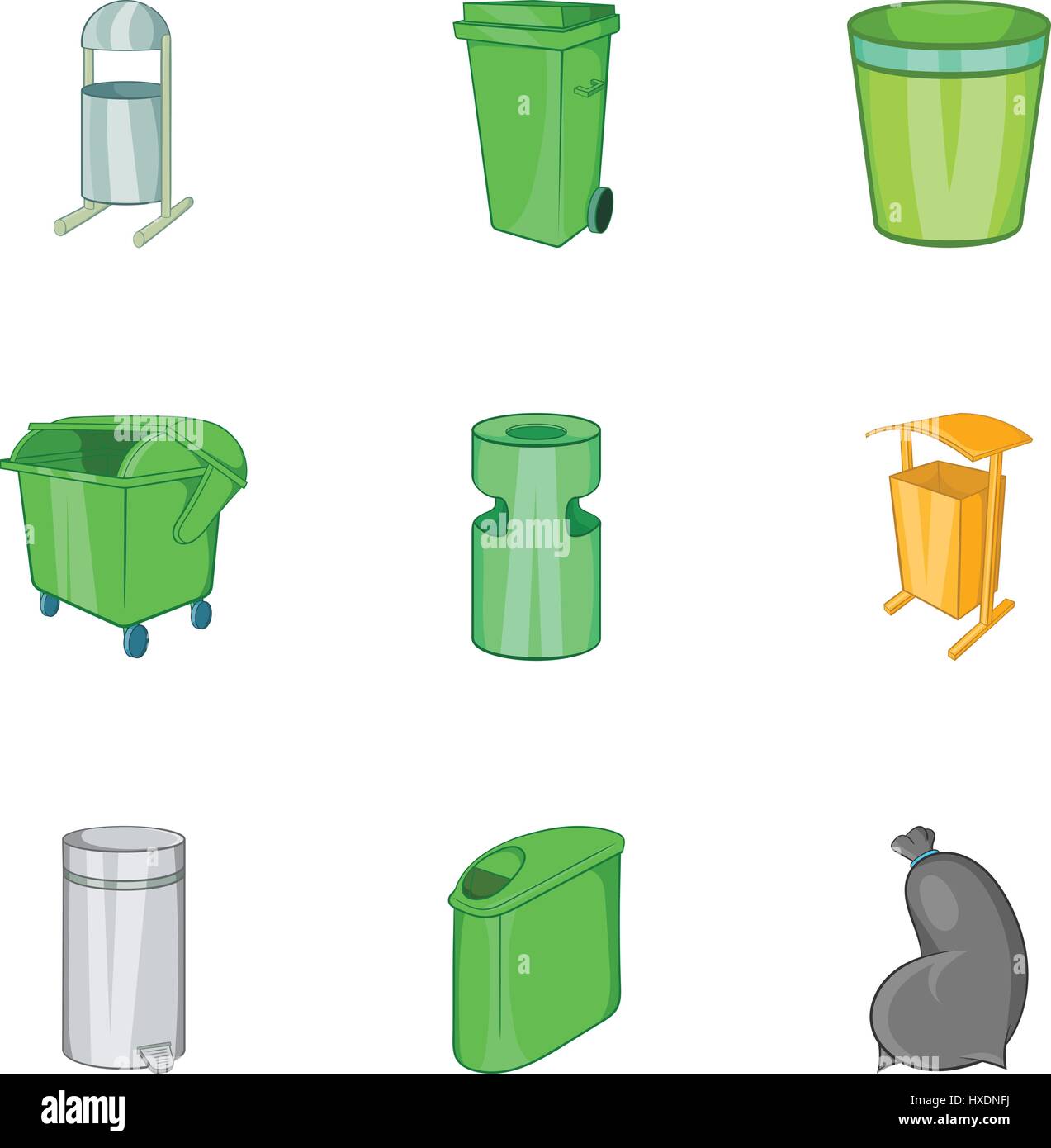 Cartoon Drawing Trash Can High Resolution Stock Photography and Images