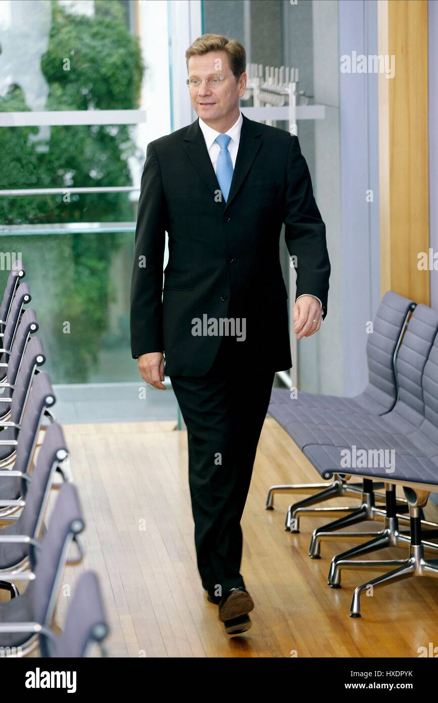 GUIDO WESTERWELLE POLITICIAN 21 September 2009 BERLIN Stock Photo