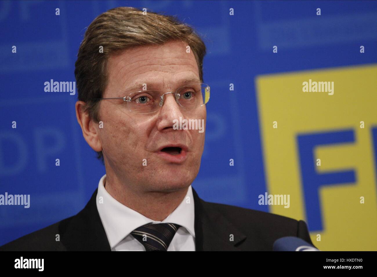 GUIDO WESTERWELLE POLITICIAN 23 November 2009 Stock Photo - Alamy