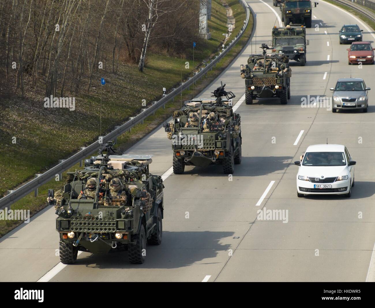 Military convoy hi-res stock photography and images - Alamy