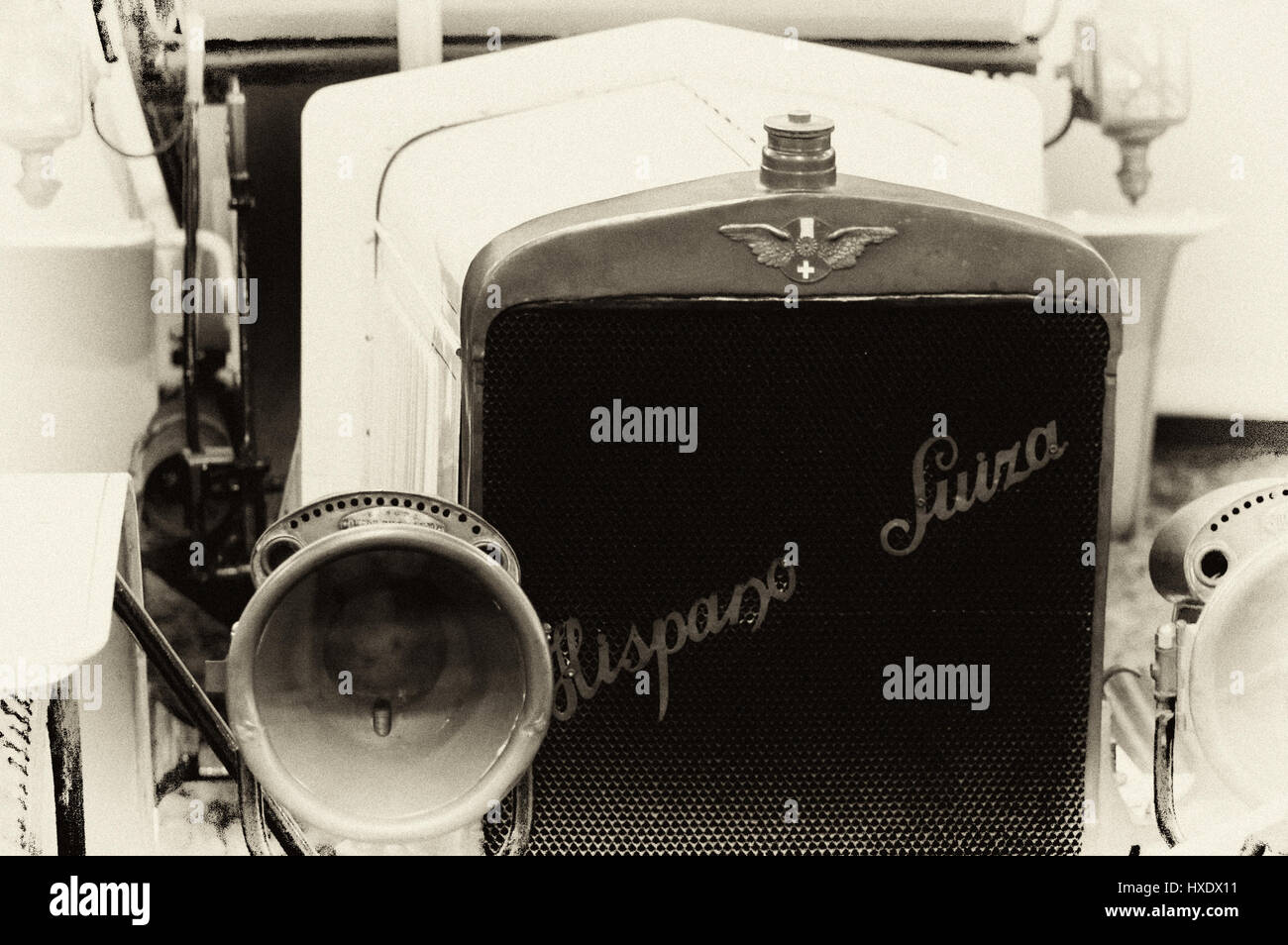 Photo cars Hispano-Suiza, Year 1908, double phaeton Stock Photo