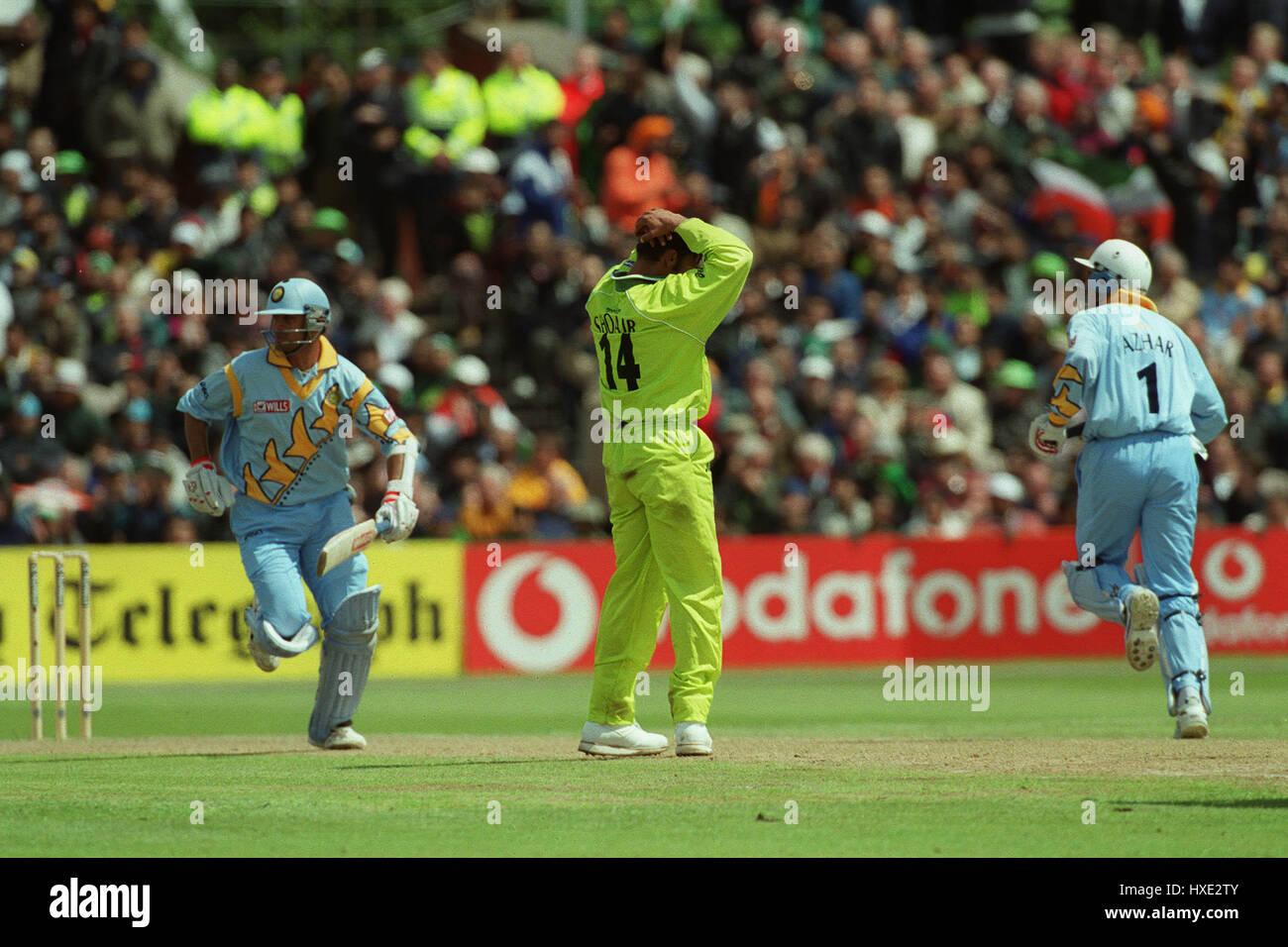 SHOAIB AKHTAR INDIA V PAKISTAN 08 June 1999 Stock Photo