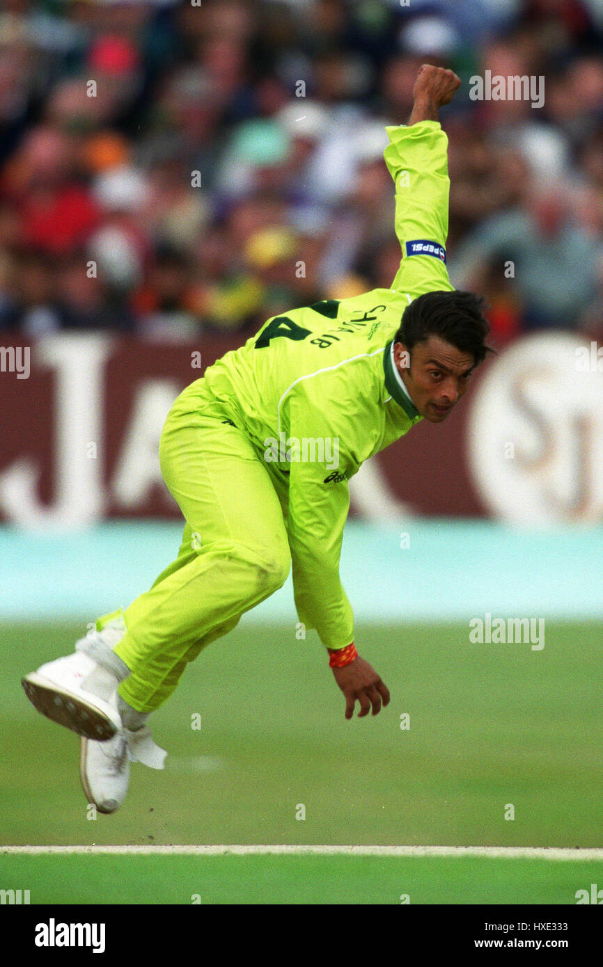 SHOAIB AKHTAR PAKISTAN 23 May 1999 Stock Photo