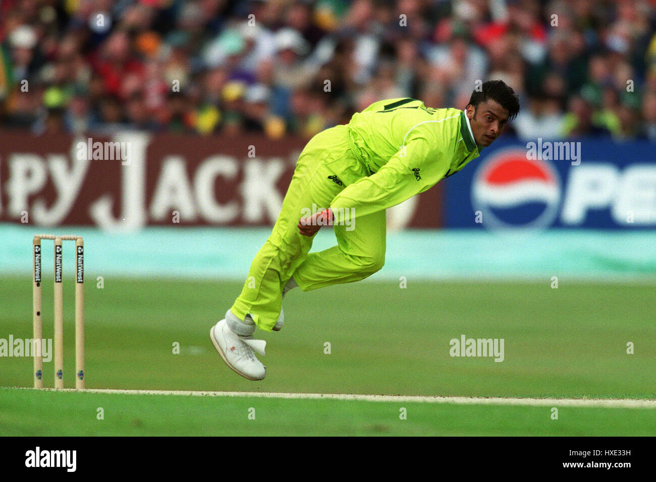 SHOAIB AKHTAR PAKISTAN 23 May 1999 Stock Photo