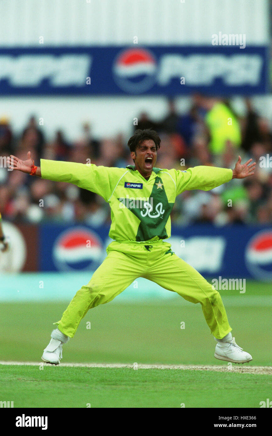 SHOAIB AKHTAR PAKISTAN 23 May 1999 Stock Photo