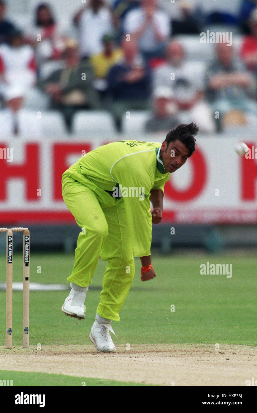 SHOAIB AKHTAR PAKISTAN 21 May 1999 Stock Photo