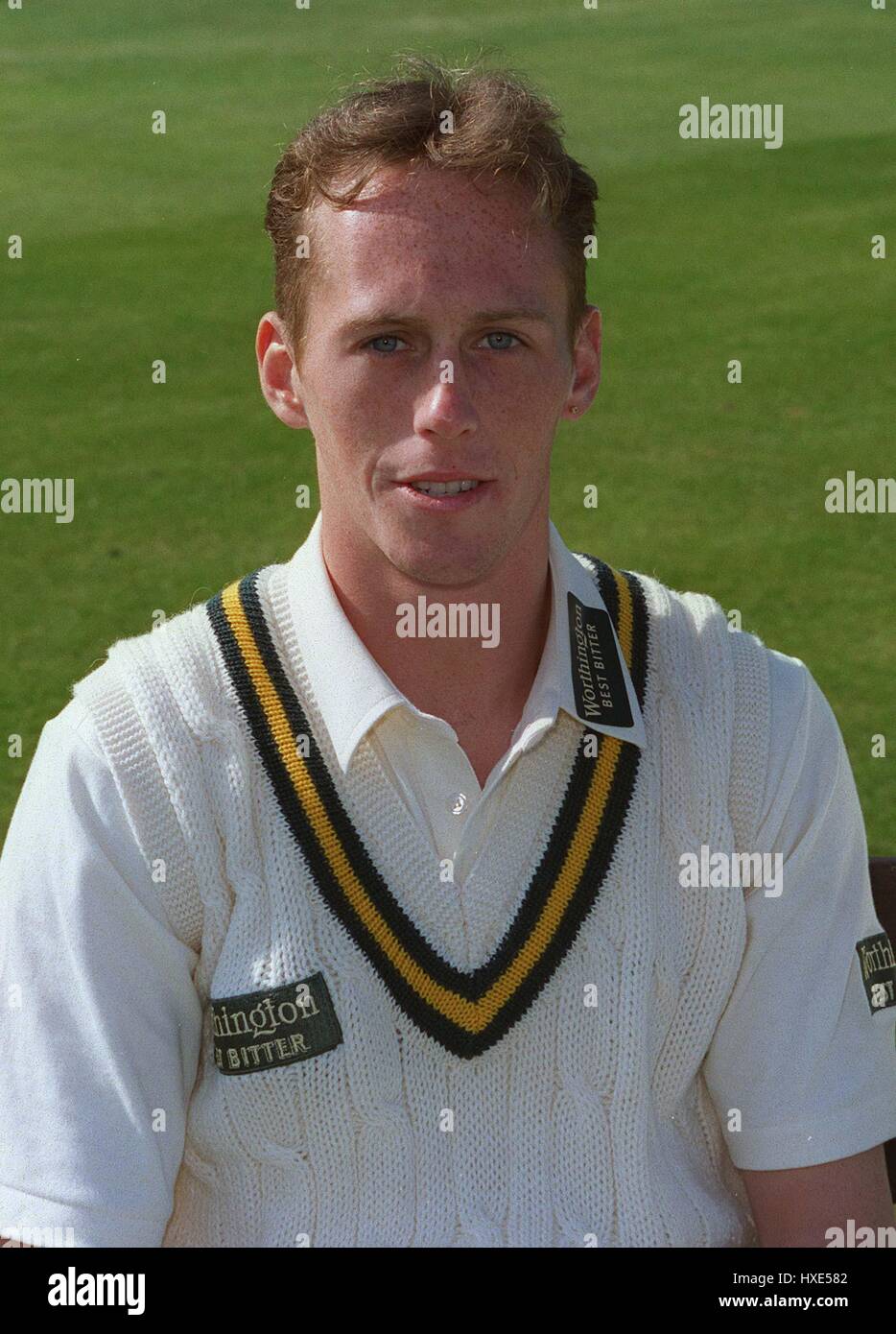 MARK BROADHURST NOTTINGHAMSHIRE CCC 12 April 1995 Stock Photo