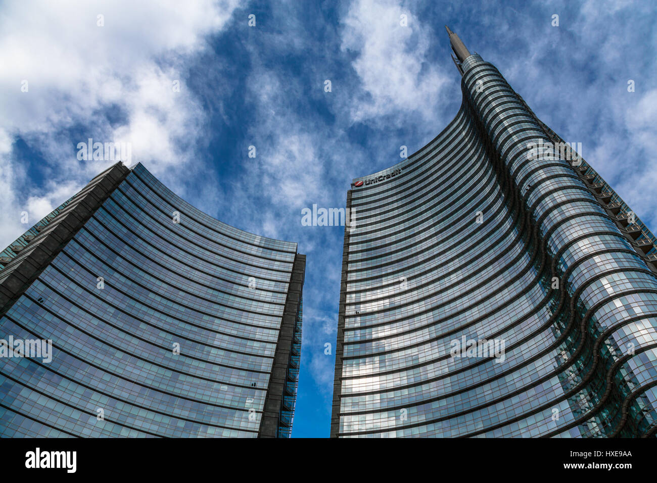 Modern skyscrapers in Porta Nuova district, Milan, Italy Stock Photo