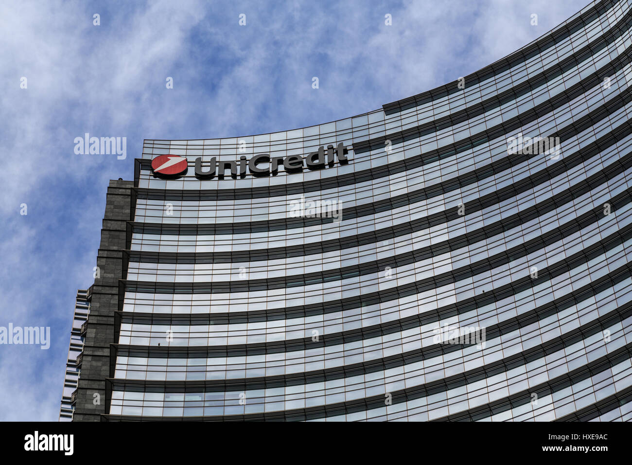 Unicredit tower in Milan, Porta nuova district Stock Photo