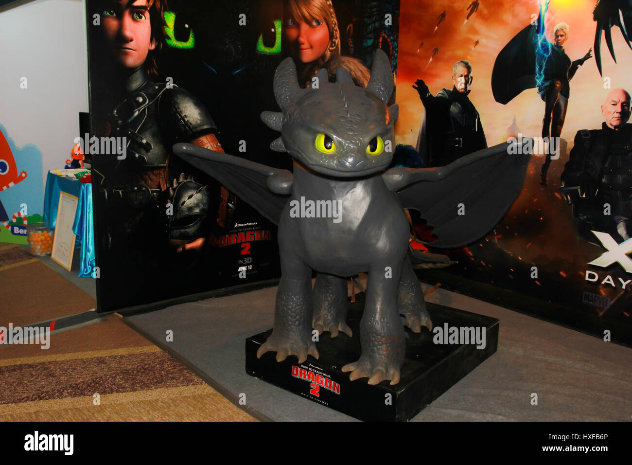 BANGKOK - MAY. 11: A Dragon model in Thailand Comic Con 2014 on May 11 ...