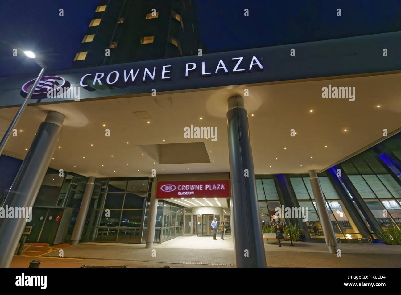 crowne plaza hotel emtrance Stock Photo