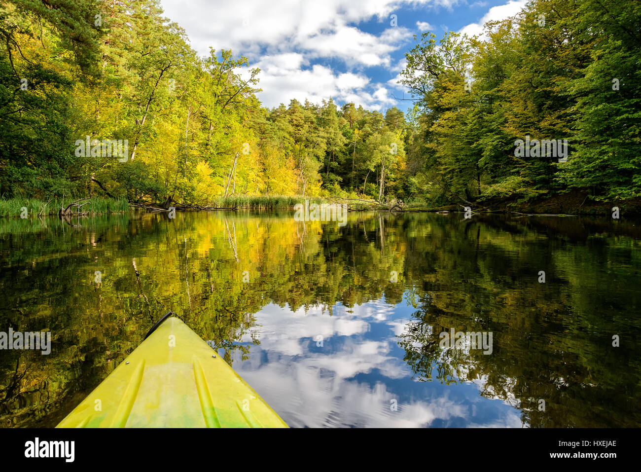 river Krutynia in Poland Stock Photo