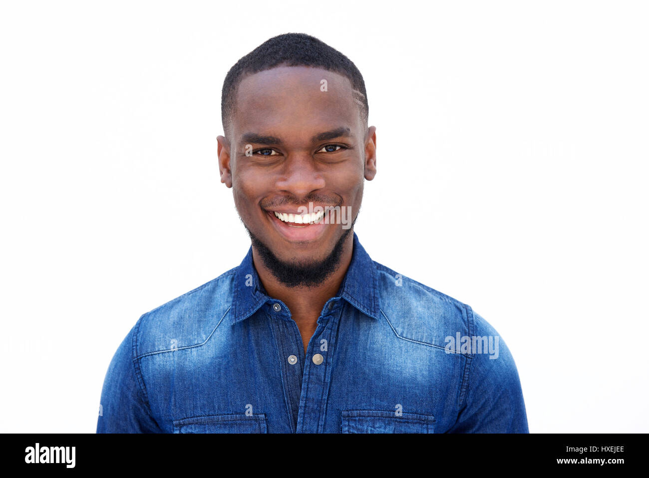 African american man in denim shirt hi-res stock photography and images ...