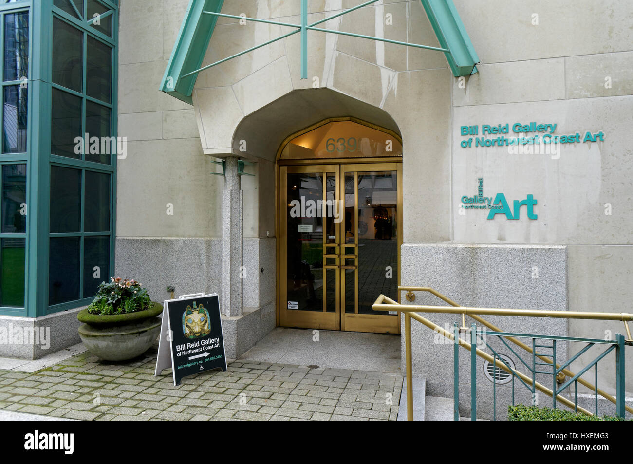 Entrance to the Bill Reid Gallery of Northwest Coast Art in downtown
