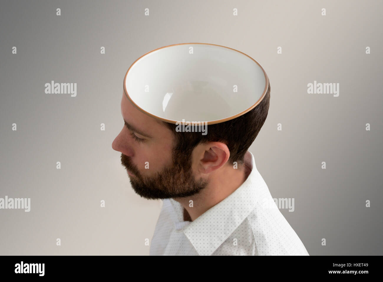 Human head bowl hi-res stock photography and images - Alamy