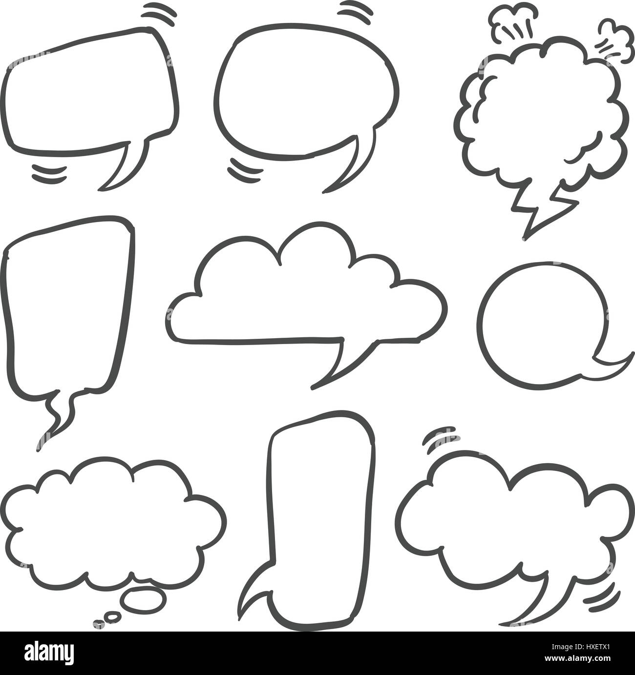 Collection stock of text balloon style Stock Vector Image & Art Alamy