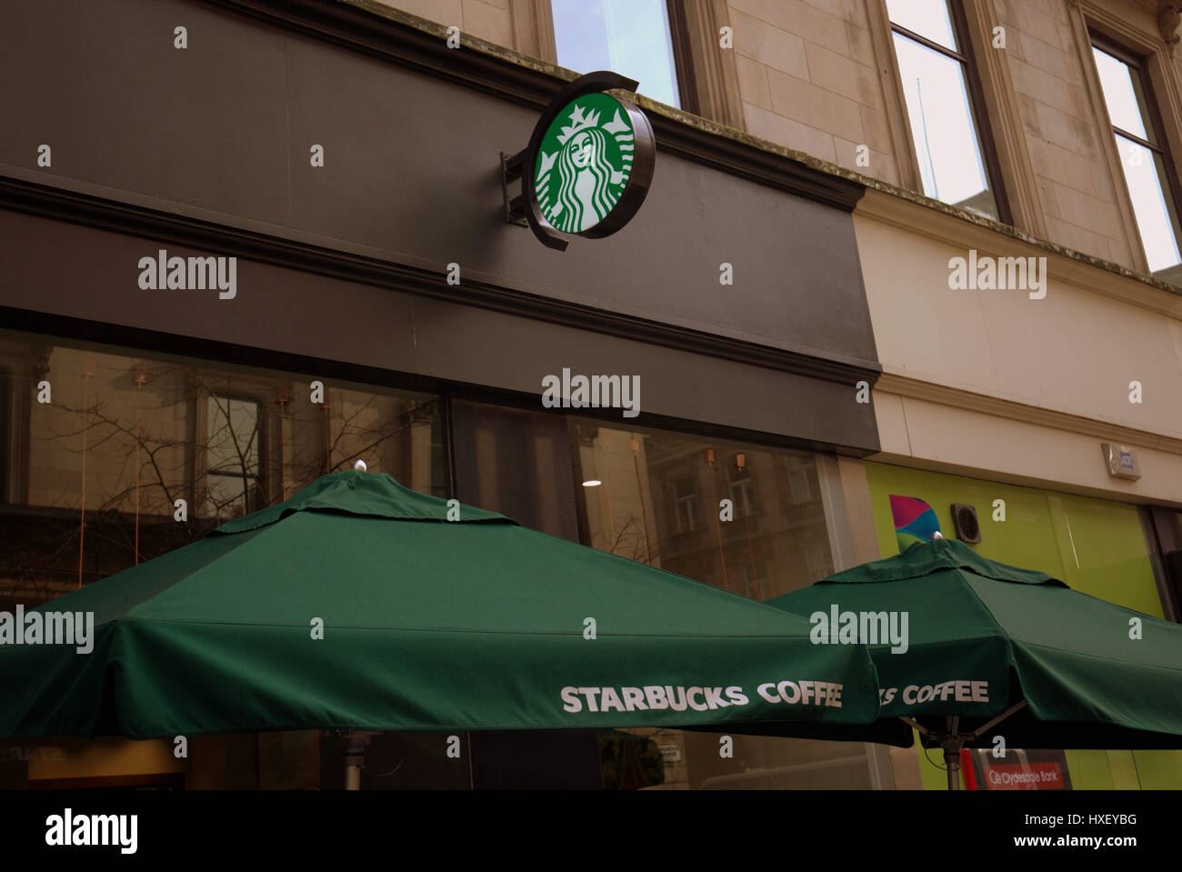 Starbucks Buchanan Street Glasgow Stock Photo