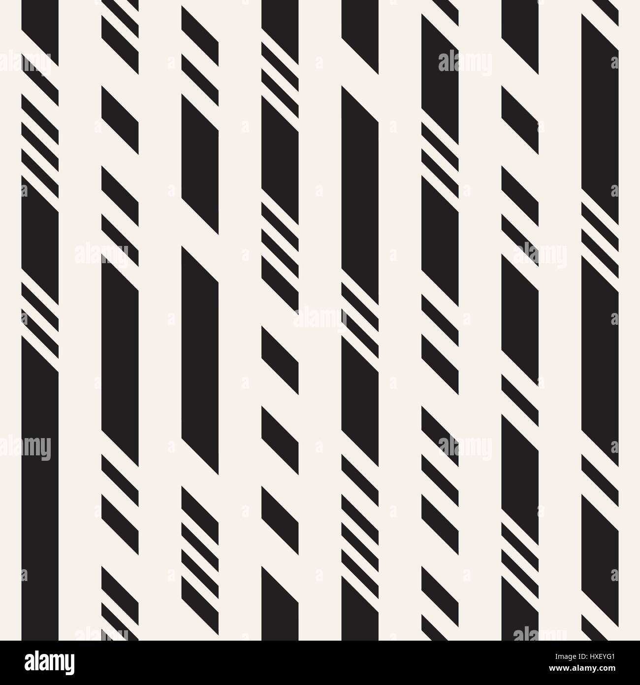 Black and White Irregular Dashed Lines Pattern. Abstract Vector ...
