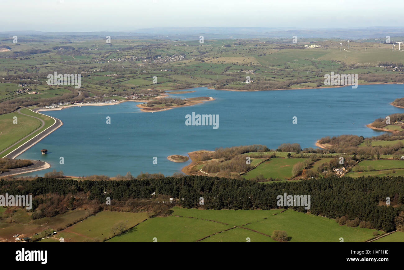 aerial view of Carsington Water reservoir, UK Stock Photo Alamy