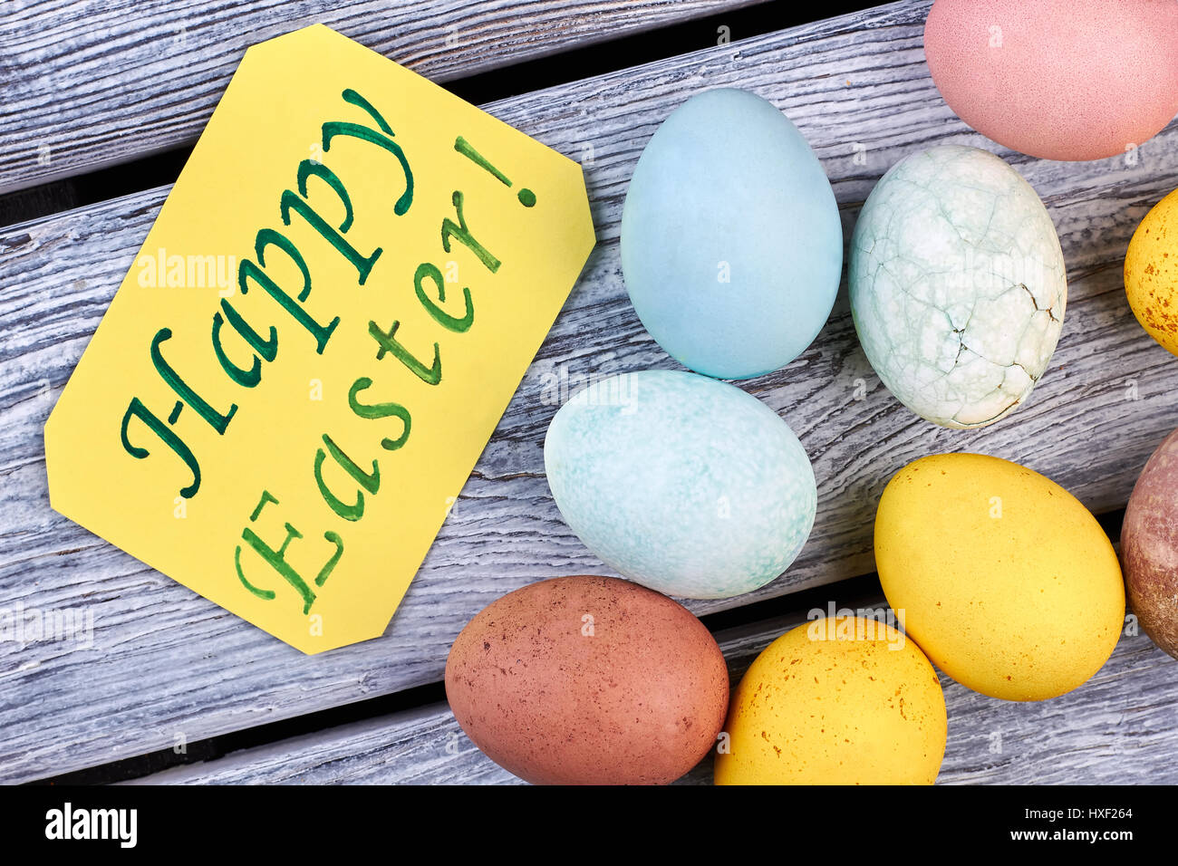 Painted chicken eggs Stock Photo Alamy