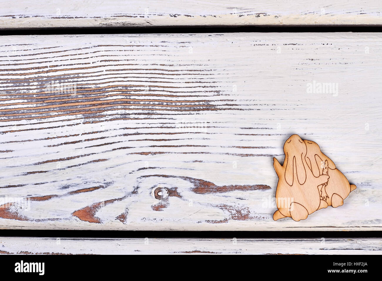 Rabbits plywood cutout Stock Photo Alamy