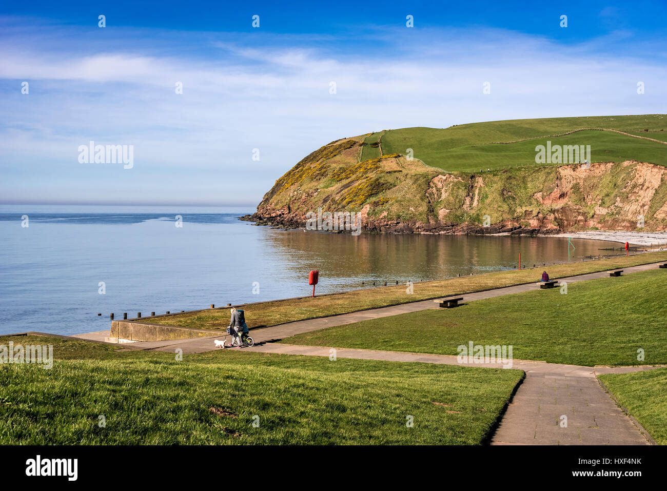 St. Bees head and beach. Cumbria Stock Photo