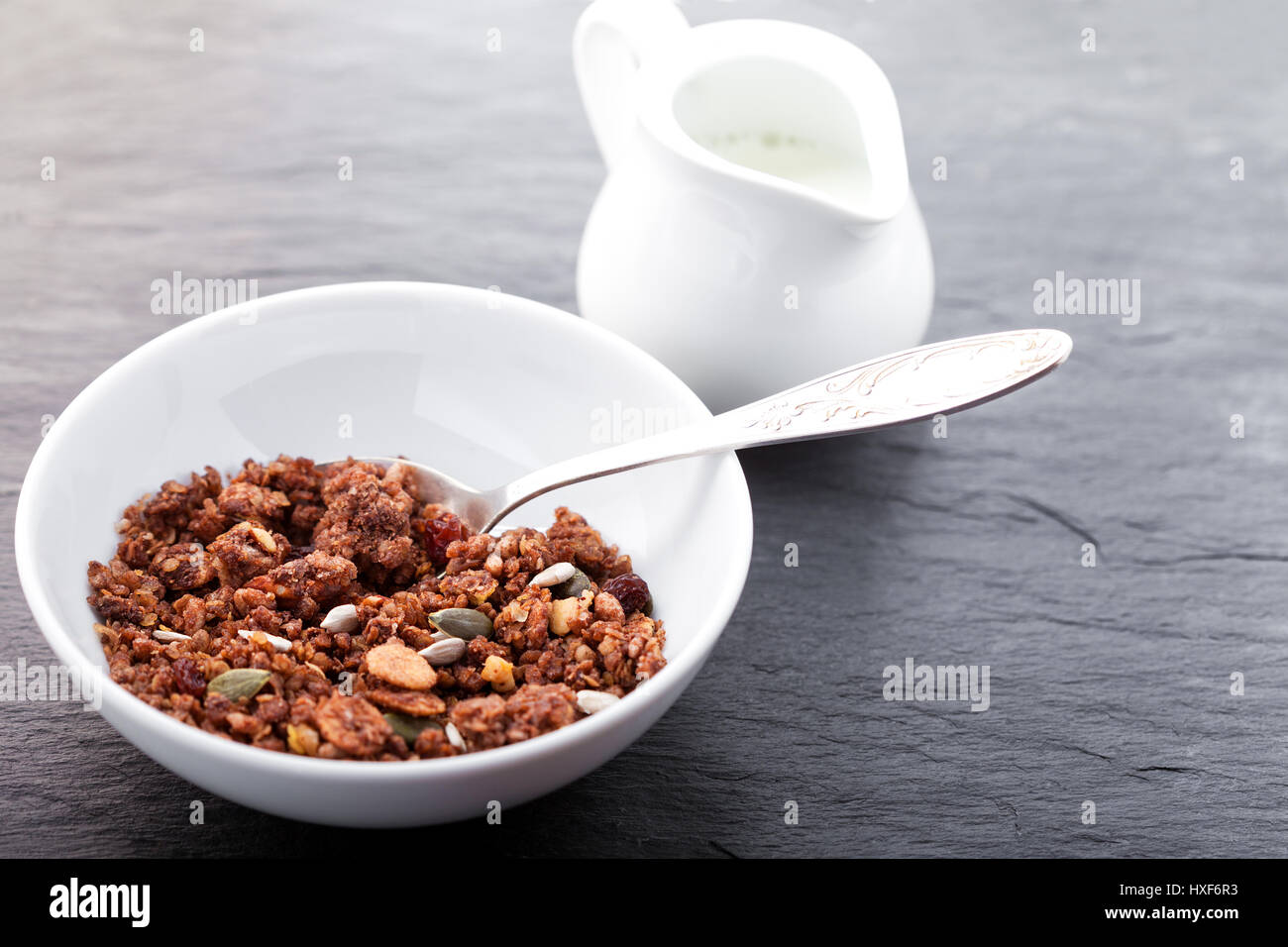 Granola. Healthy Chocolate Oat Bars Stock Photo Alamy