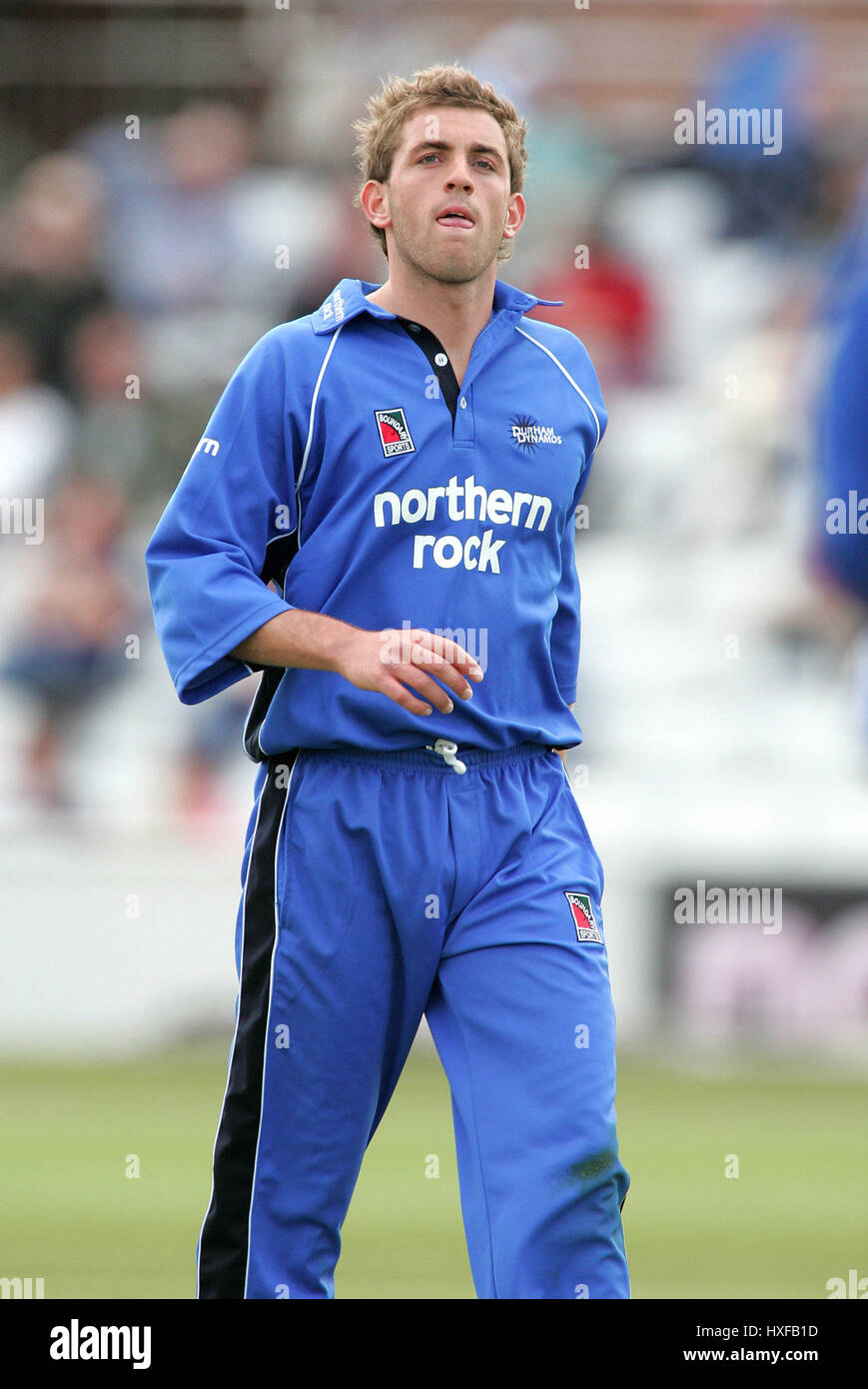 LIAM PLUNKETT DURHAM DYNAMOS THE RIVERSIDE CHESTER LE STREET CO DURHAM 15 May 2005 Stock Photo