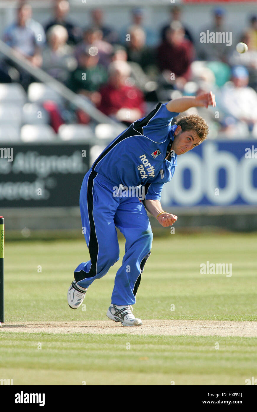 LIAM PLUNKETT DURHAM DYNAMOS THE RIVERSIDE CHESTER LE STREET CO DURHAM 15 May 2005 Stock Photo