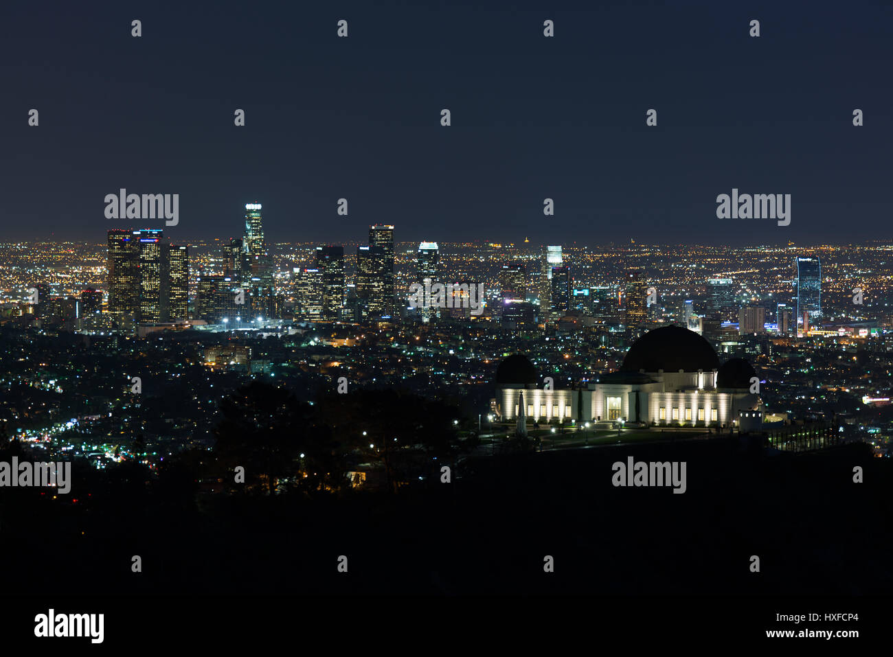 Los Angeles Skyline Stock Photo