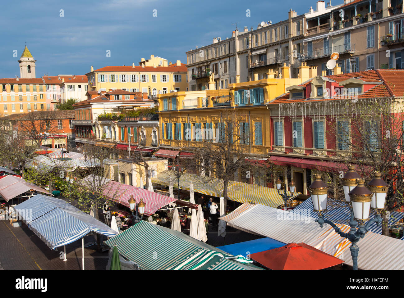Market in old town of Nice, France Stock Photo
