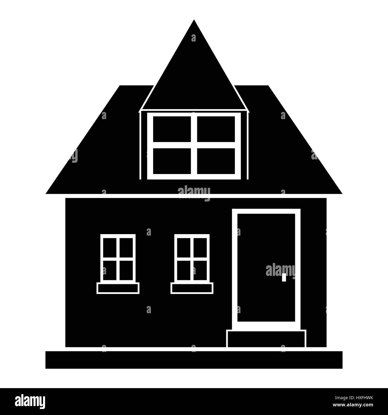Modern house icon, simple style Stock Vector Image & Art - Alamy