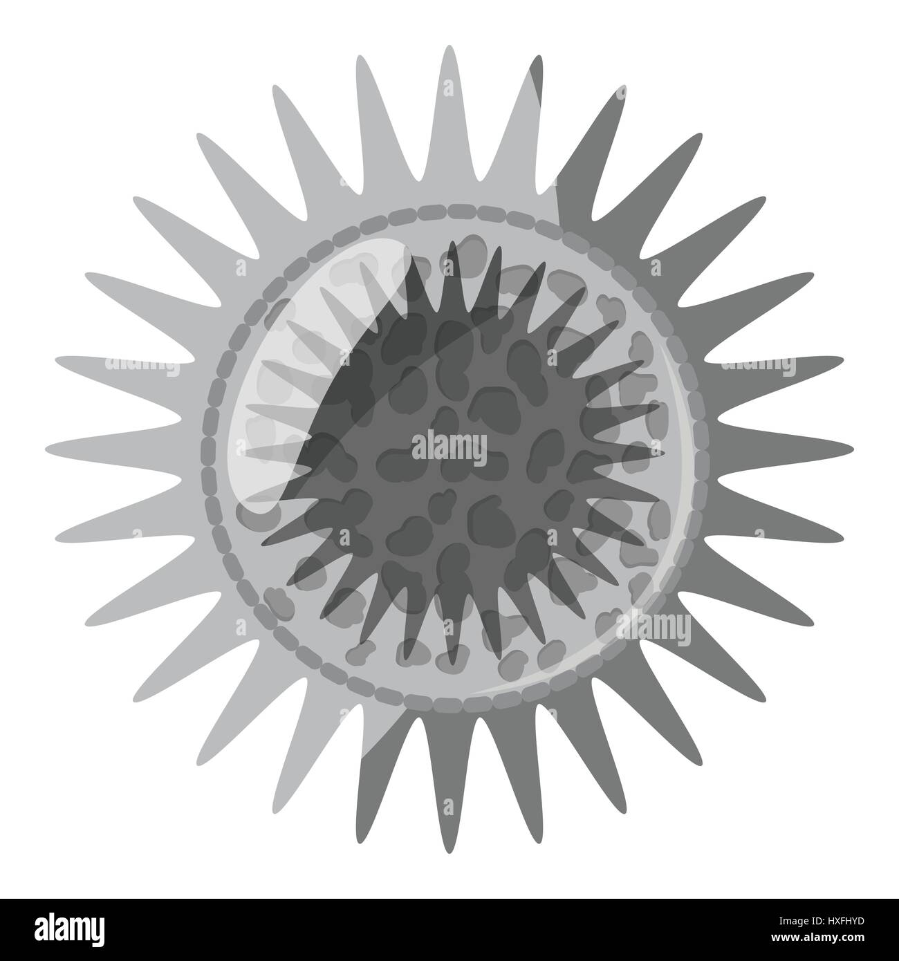 Round bacteria icon, gray monochrome style Stock Vector Image & Art - Alamy