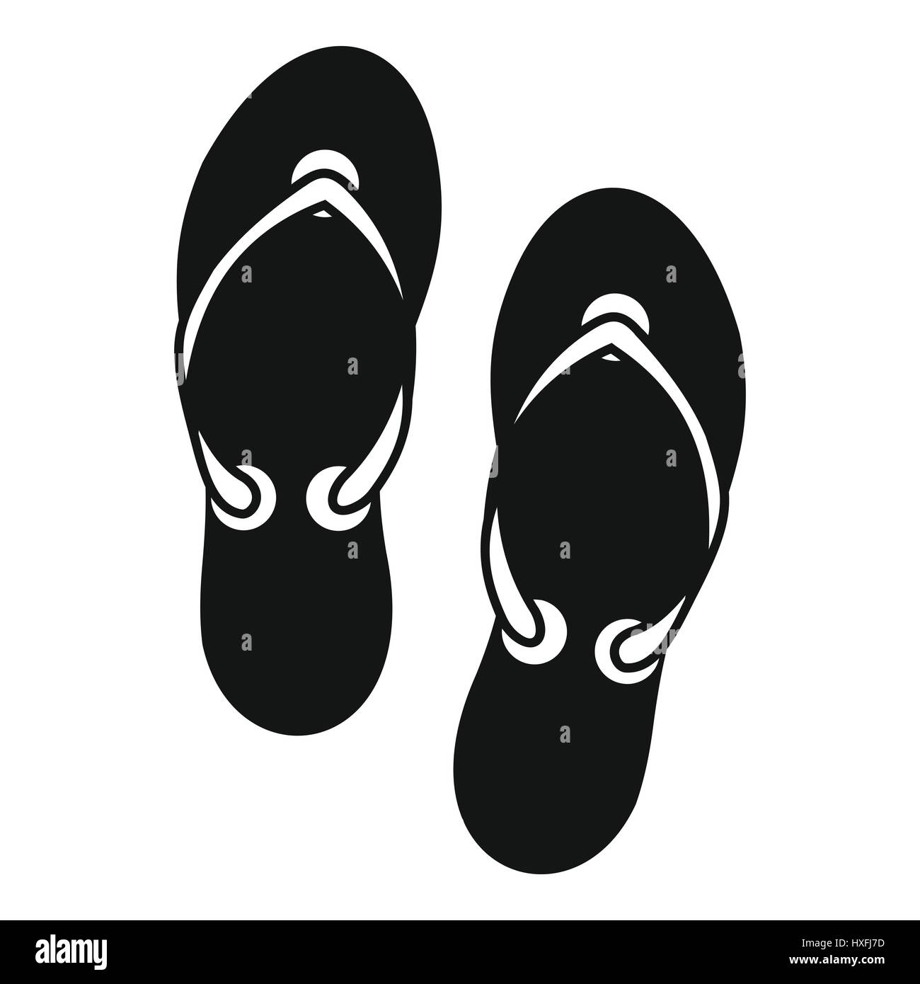 Flip flop sandals icon, simple style Stock Vector Image & Art - Alamy