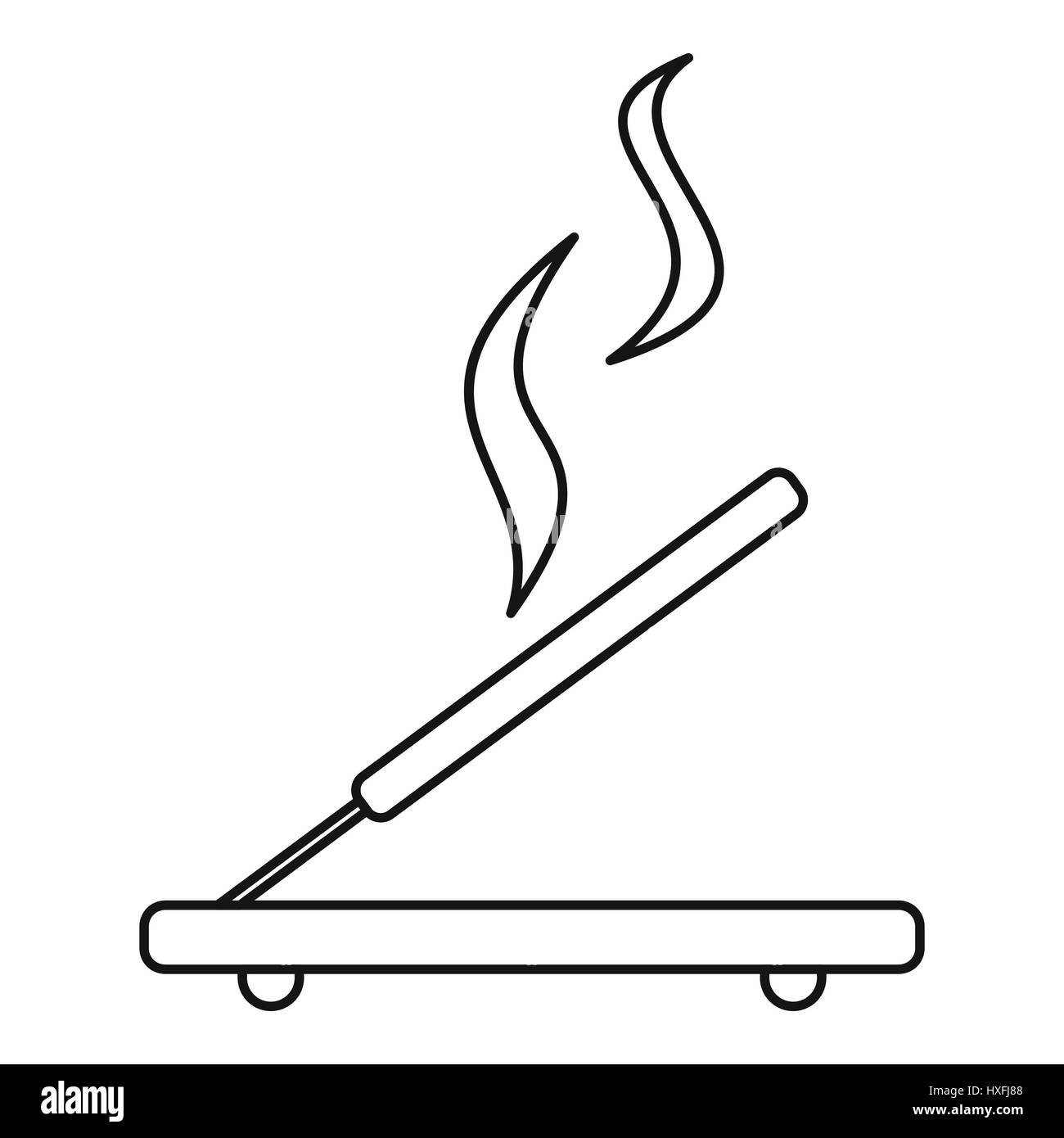 Incense sticks icon, outline style Stock Vector Image & Art - Alamy