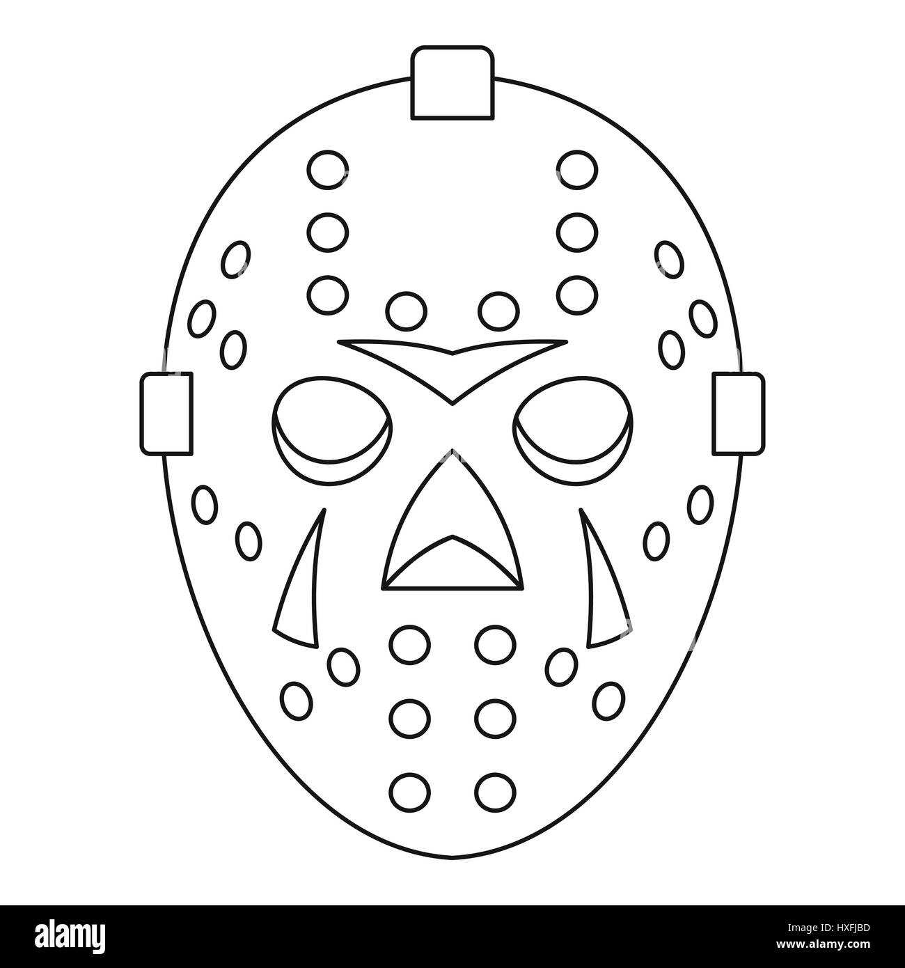 Design Your Own Vintage Goalie Mask: A Drawing and Coloring Book - 8 x 10  Full Page Templates to Design and Color For Hockey Fans of Any Age