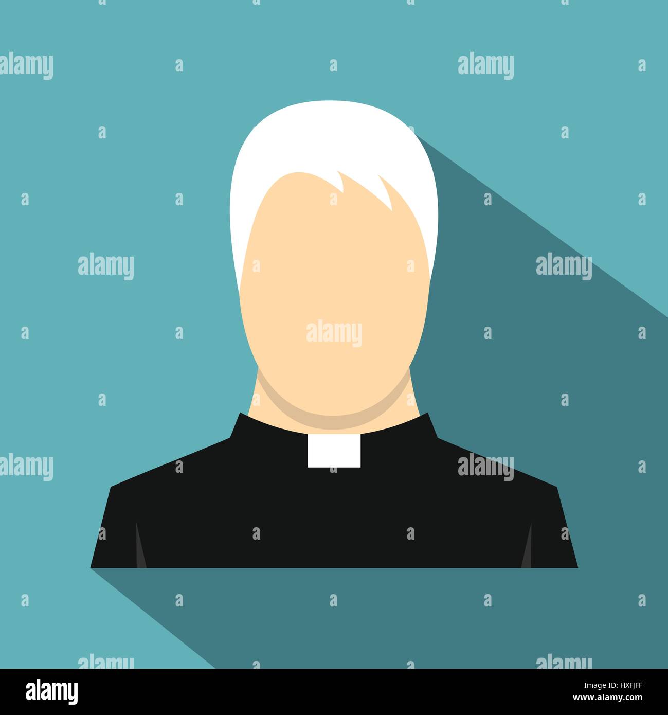 Priest icon, flat style Stock Vector Image & Art - Alamy